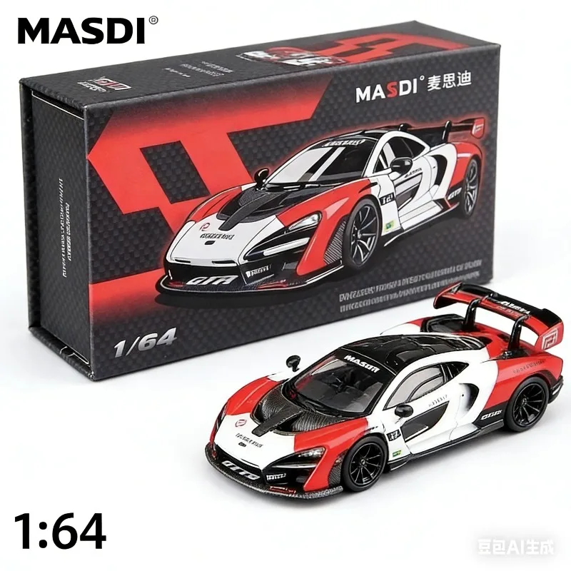 masdi-1-64-マクラーレン-セナ-シミュレーション-スタティック合金スーパーカーモデル、男の子向けホリデーギフトおもちゃコレクション装飾品。