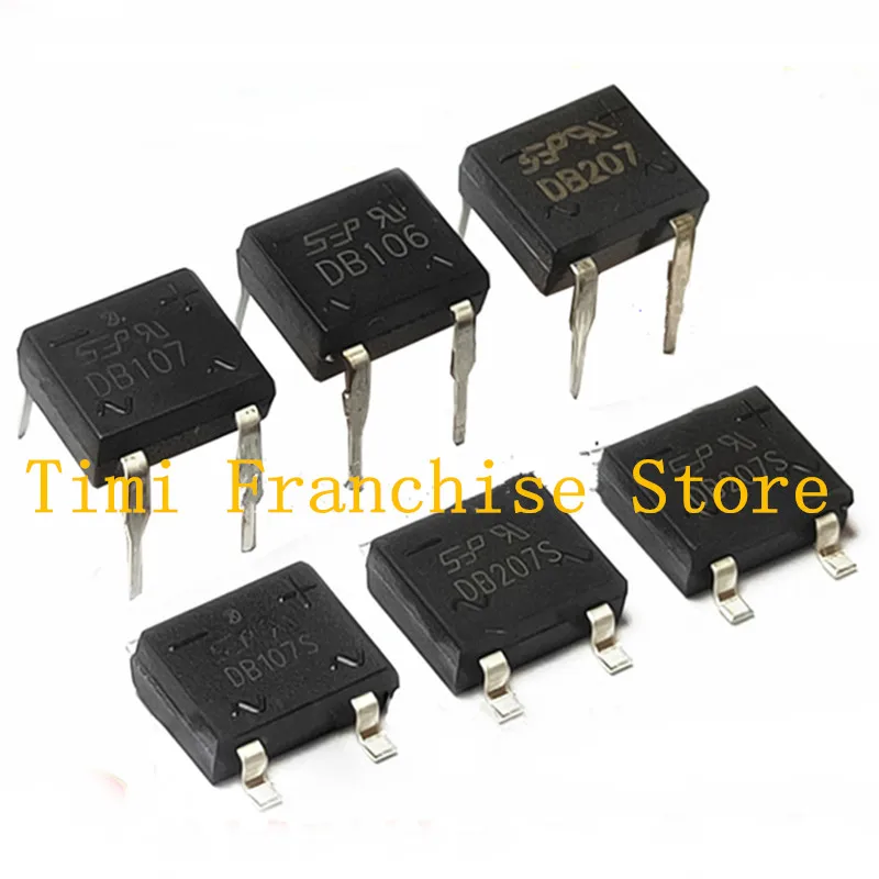 20pcs rectifier diode bridge MB6S MB6F MB6M MB10S MB10M MB8S MB8F MB10S DB107 DB107S DB157S ABS10 ABS210 DB207S SMD DIP 4Pin