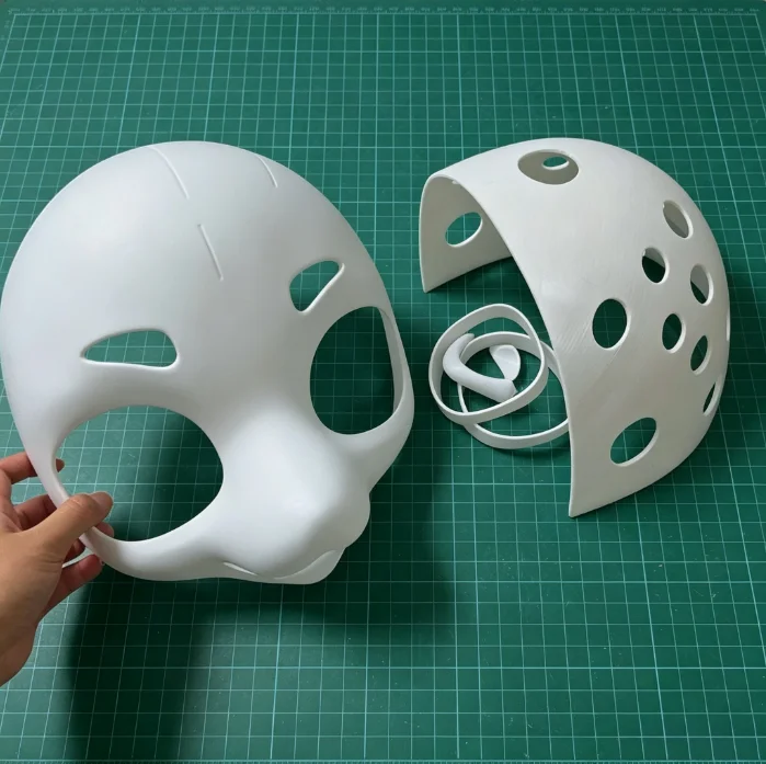 

Kemono Base Mask Cute Medium Long Snouted Beast Outfit Skull Canine Realistic Beast Outfit Full Set of PP Material