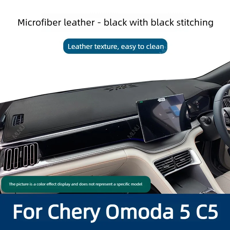Car Dashboard Cover For Chery Omoda 5 C5 2025 2024 2023 Accessories Suede Soft Touch UV Protection Snag-Resistant Anti-Aging