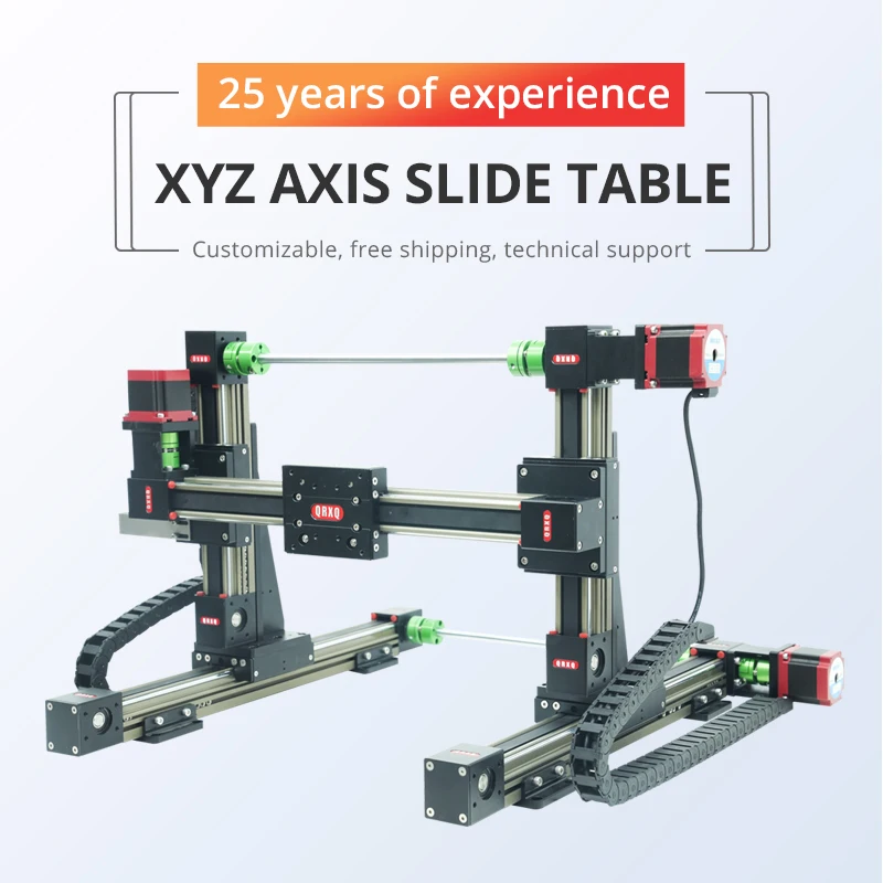 Synchronous belt linear module gantry multi axis sliding table Z axis 100mm