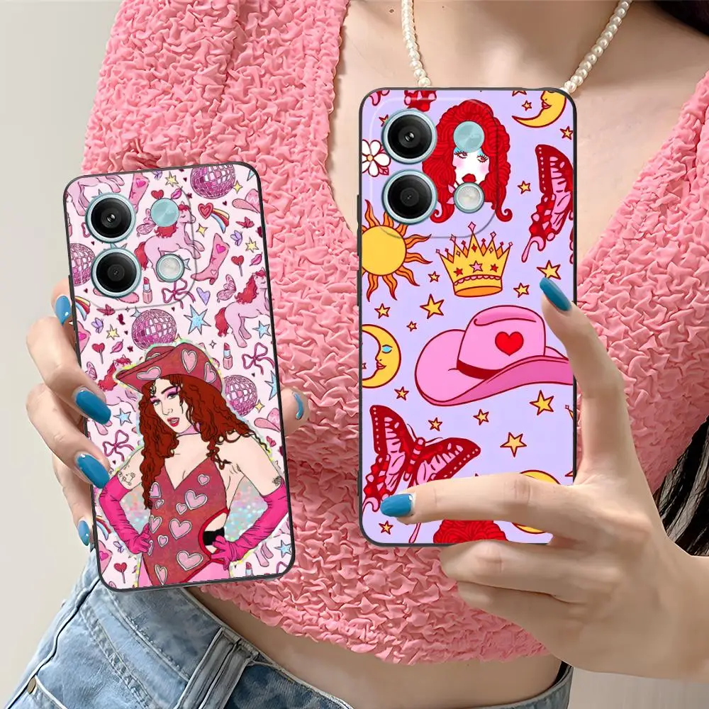 

Чехол для мобильного телефона Chappell Roan для Xiaomi Redmi Note 14 13 12 11 A5 3 2 1 Pro Plus 4G 5G с цветной печатью, защитный красивый