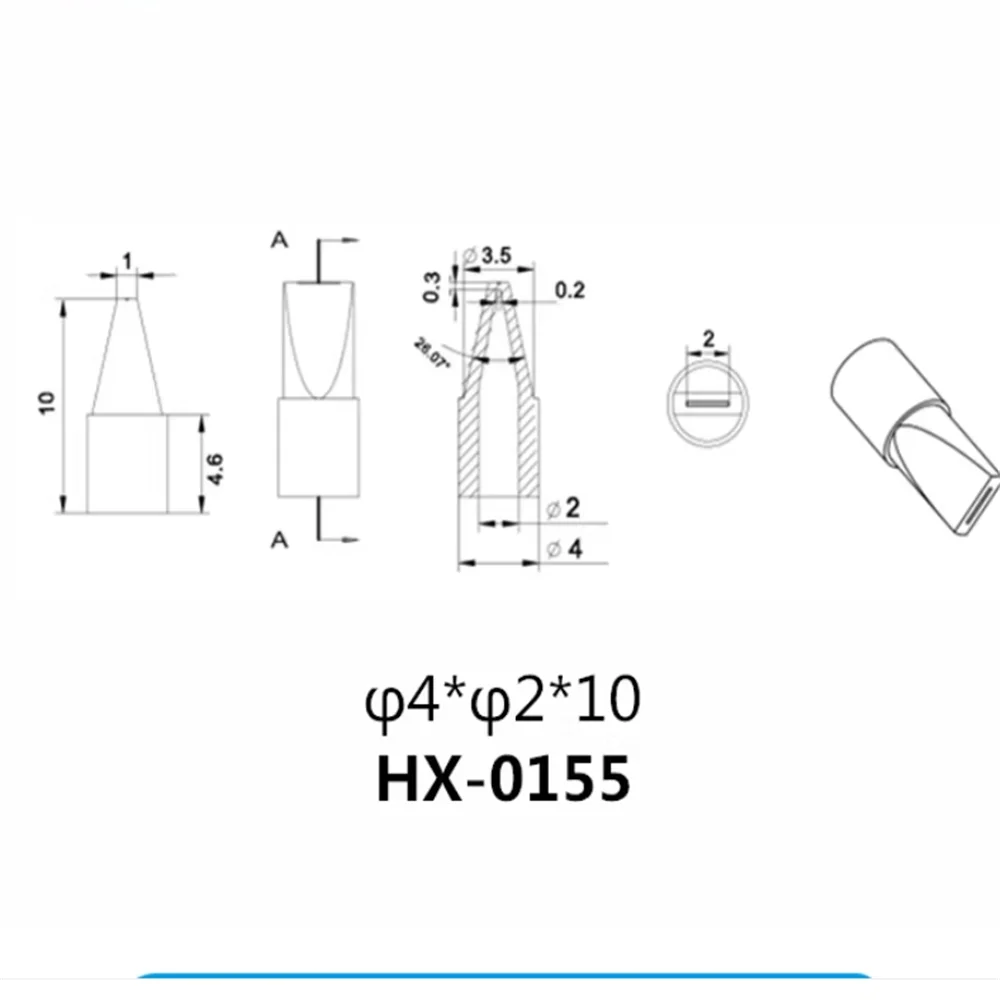 100pcs Duck billed valve food grade silicone check valve anti backflow valve silicone check valve φ4*φ2*10 mm  4*2*10mm