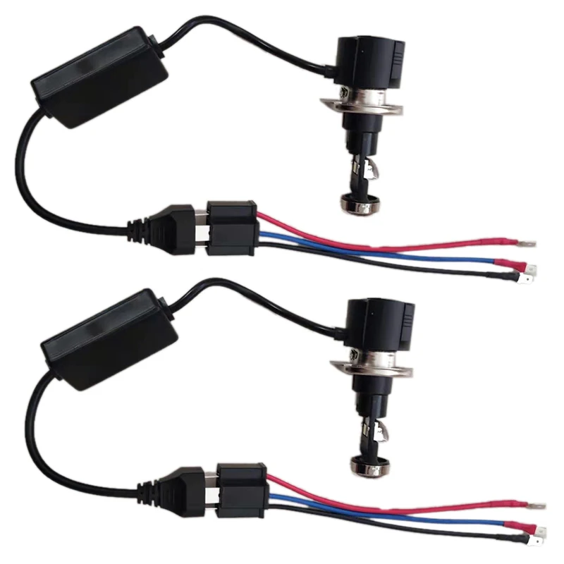 2Pcs H7 Mini Projector Lens for Automobile Motorcycle High Low Beam LED Conversion Kit Lamp Cut Line Headlight 12V/24V