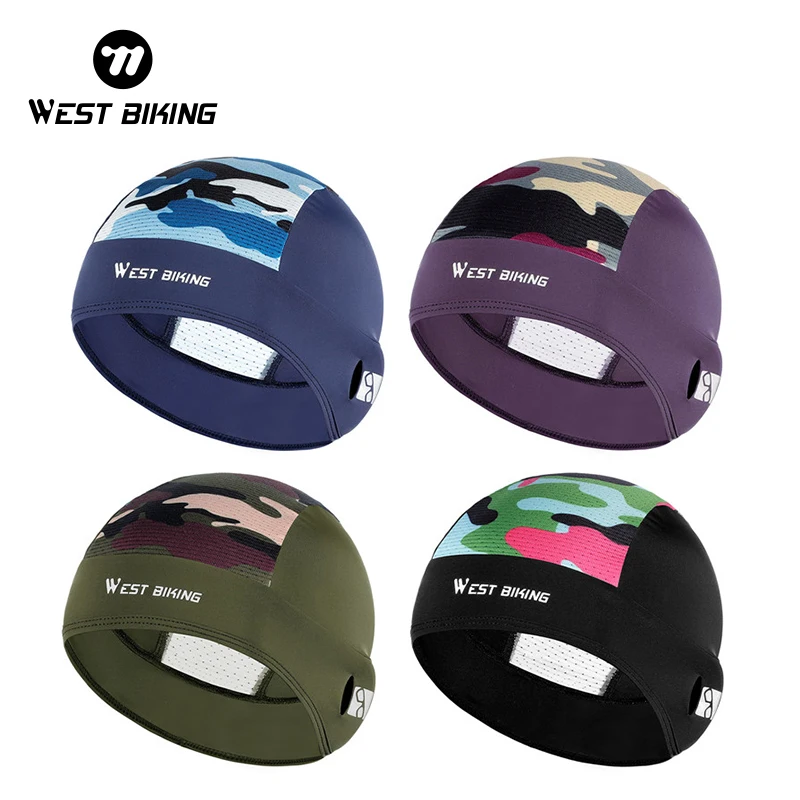 WEST BIKING Cycling Cap Quick Dry Breathable Moisture Wicking Under Motorcycle Helmet Beanie Inner Lined Bike Sport Equipment