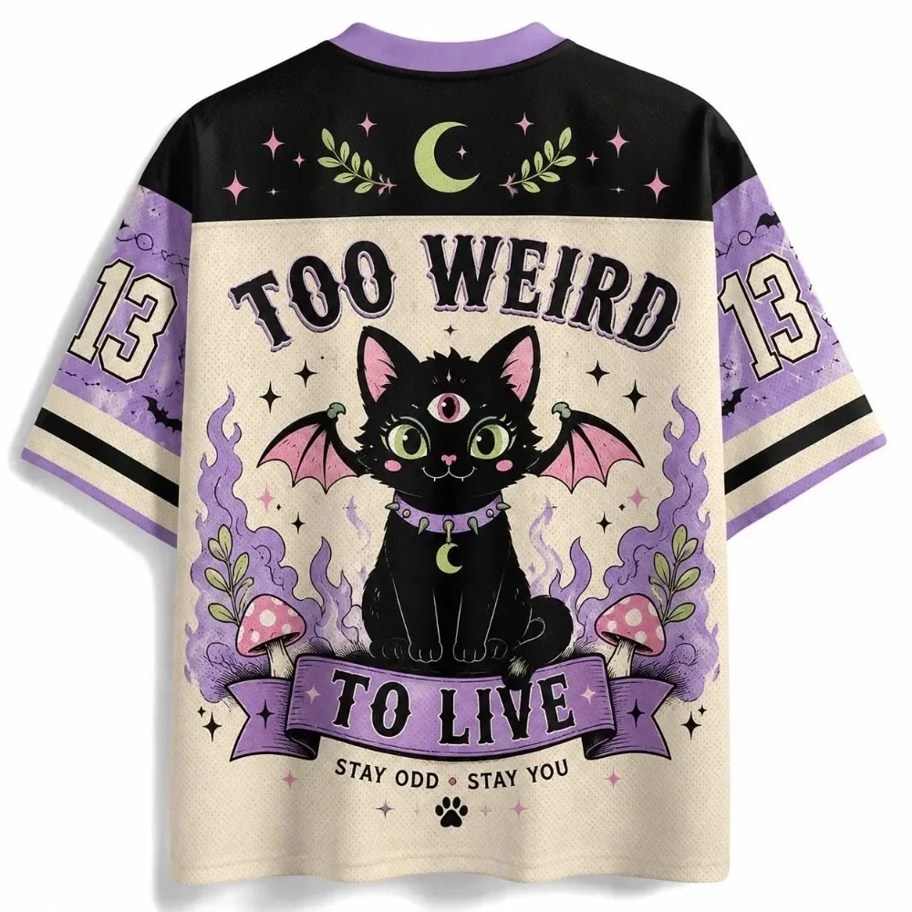 Summer Fashion New Design Funny Weird Cat 3D Print Men Women's V-Neck Sports TShirt Street Breathable Quick-dry Y2K Family Cloth