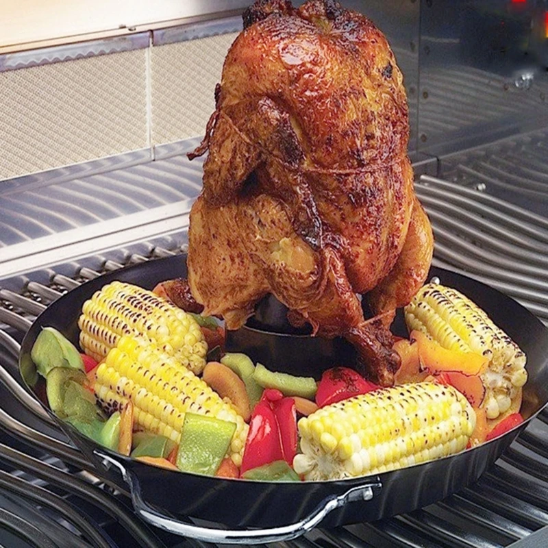 

Chicken Holder Stainless Steel Holder for Thanksgiving Day Roasting Plate