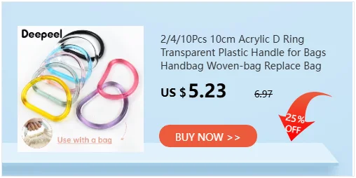 2Pcs 9.4cm Resin Round Bags Handle Plastic Amber O Ring for Wovenbag Purse Handbag Handles DIY Handmade Craft Bag Accessories