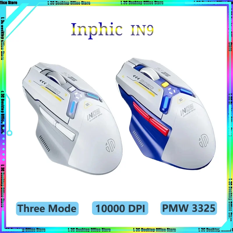 

Беспроводная мышь Inphic IN9, 2,4 ГГц, Bluetooth 5,0, 10000DPI, PAW3325