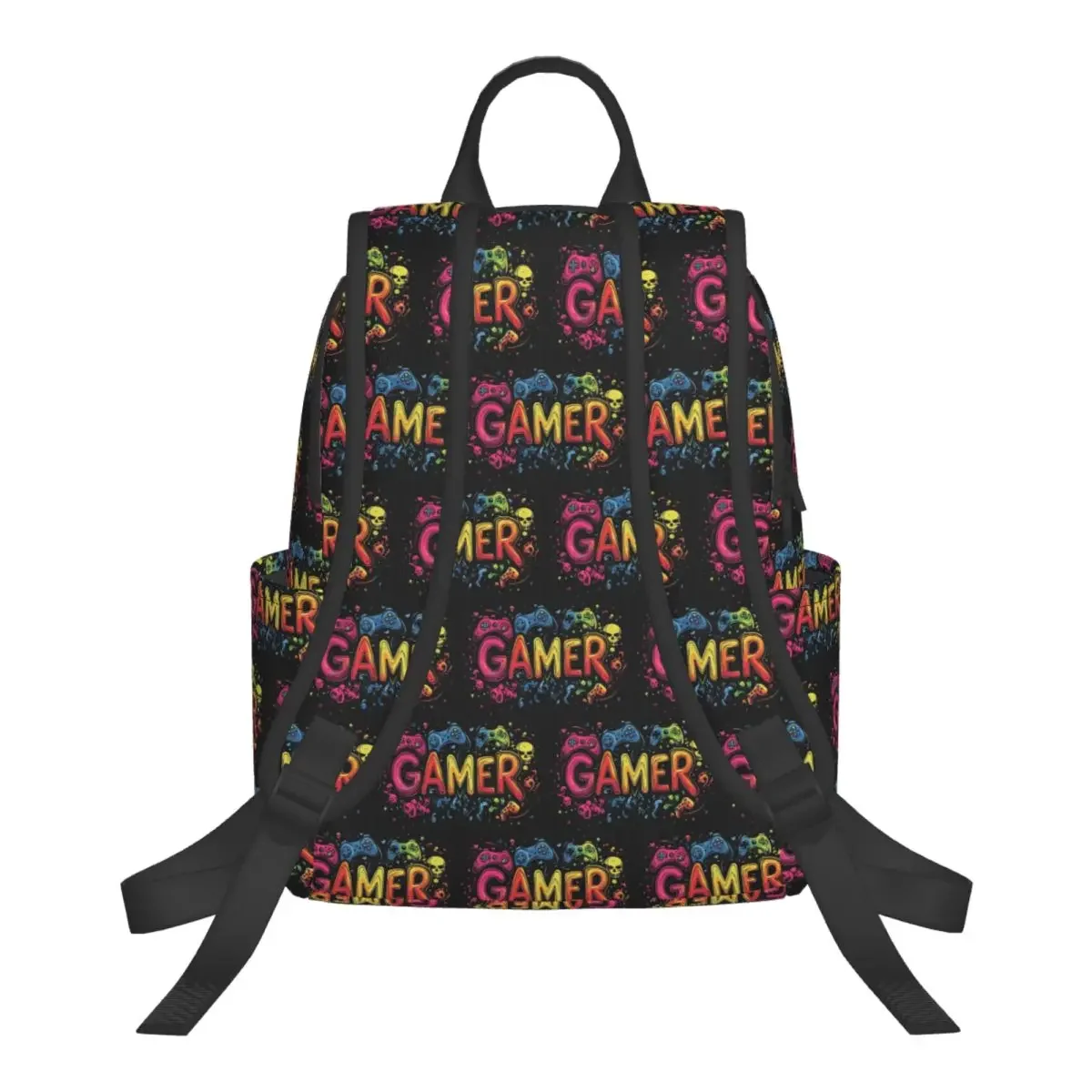 Gamer Controller Video Game Gaming Gamepad Student Backpack School Bag Hiking Travel Daypack for Men Women Bookbag Shoulder Bags