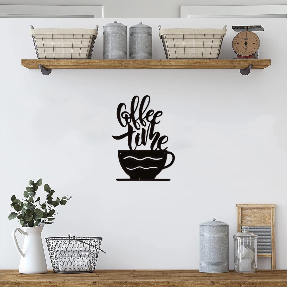 

1pc Coffee Iron Painting Iron Wall Signs Iron Wall Plaque For Coffe Shop Decor