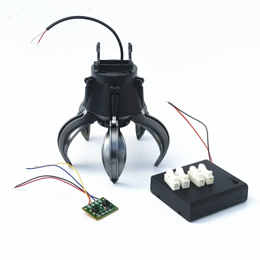 Manipulador pinça garra com controlador bola de plástico motor pinça escavadeira kit programável uav brinquedos braço braçadeira robô para diy