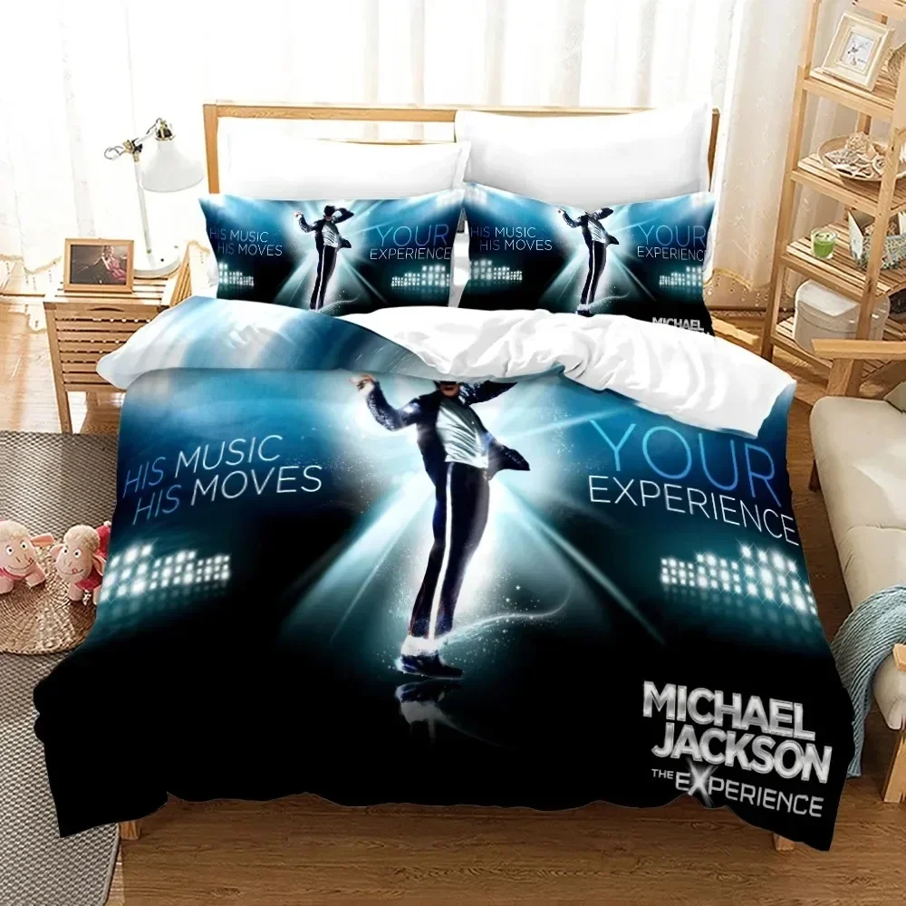 Michael Jackson Bedding Set Duvet Cover Bed Set Quilt Cover Pillowcase Comforter king Queen Size Boys Adult Bedding Set