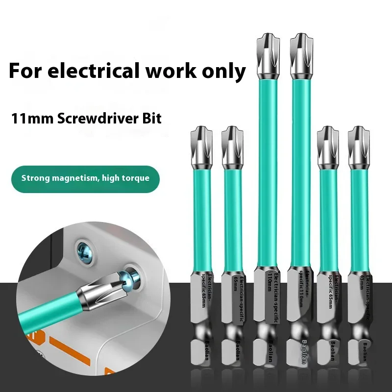 5PCS Non-slip Set Strong Magnetic High Screwdriver Super Long Electric Batch Drill Accessories for Dremel Wear-resistant Grinder