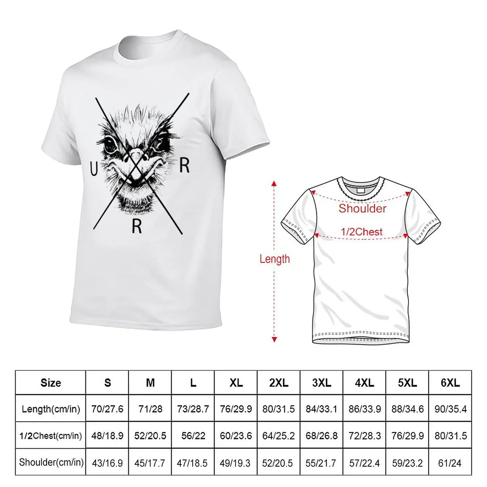 Urban rescue ranch V-Neck T-Shirt korean fashion graphic t shirt vintage men t shirts high quality