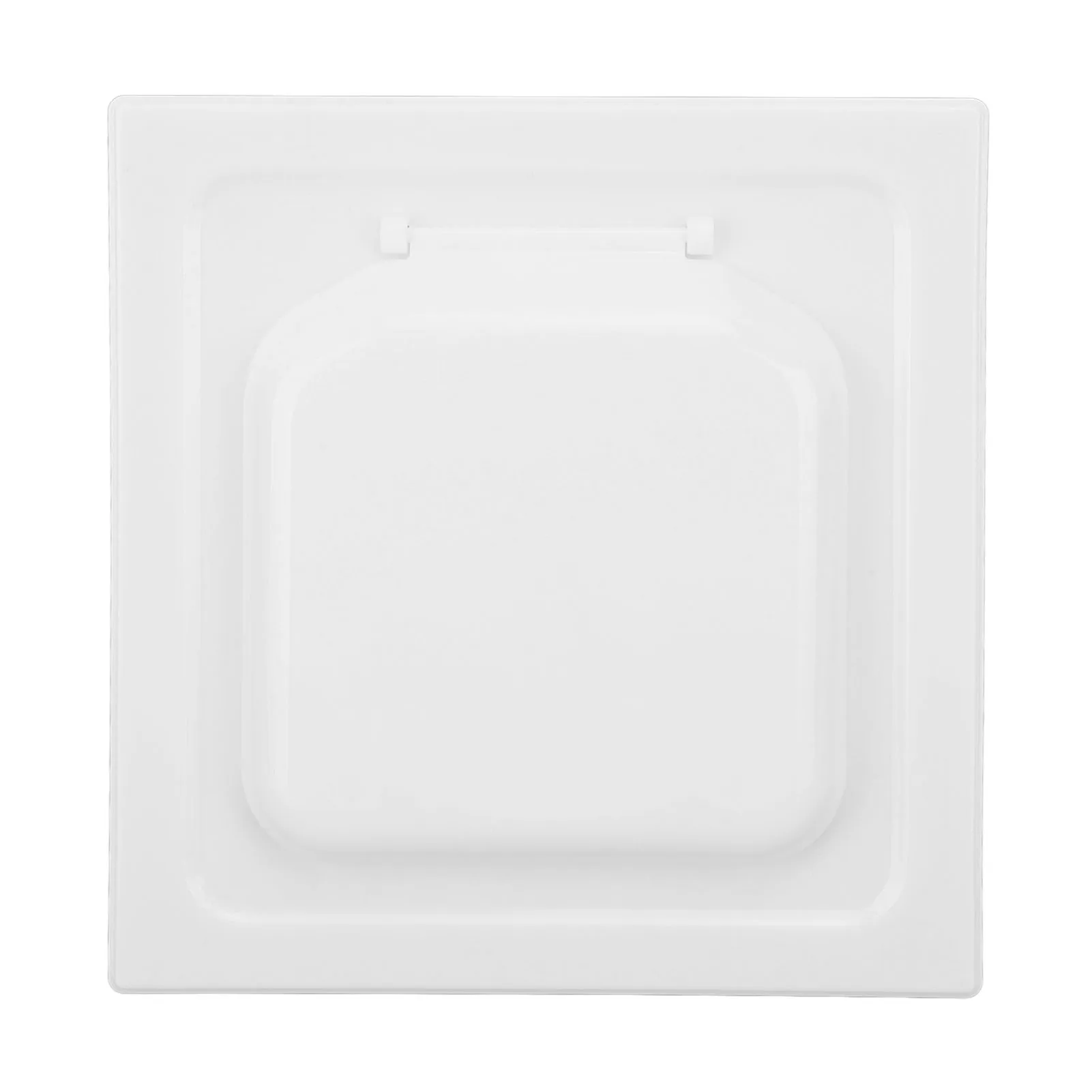 غطاء فتحة تهوية مجفف الباب المزدوج ABS غطاء فتحة تهوية عادم المجفف الخارجي مع 4 براغي لأنابيب وفتحات 4 بوصة باللون الأبيض #4