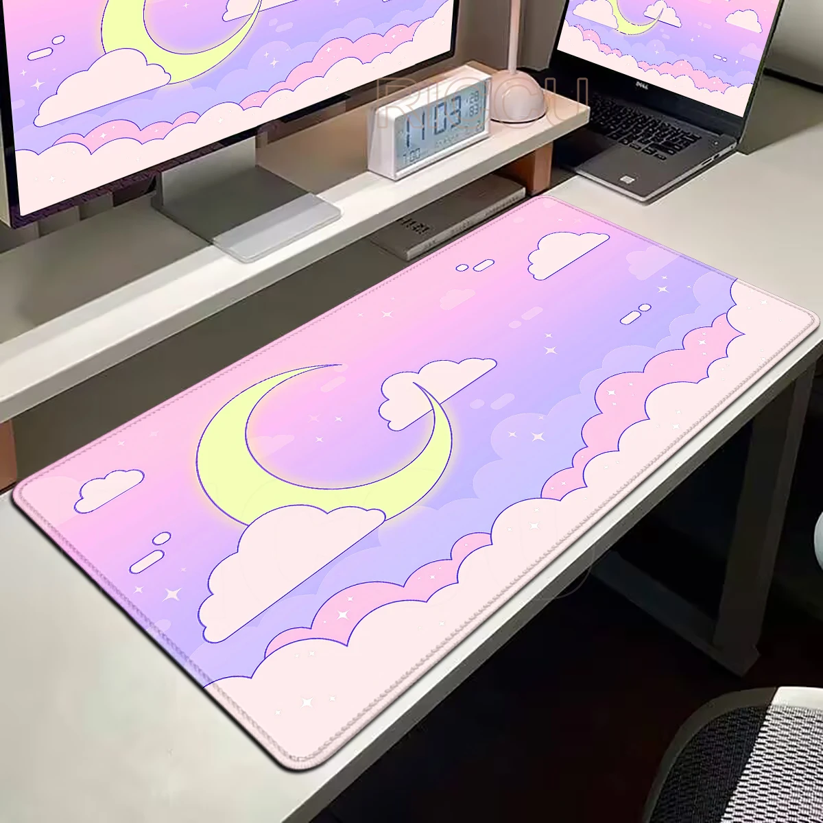 Purple Cloud Gamer Mouse Pad Rubber Mousepad Locking Edge Mouse Mat Large Gaming Keyboard Pad Tapis De Souris Office Accessories