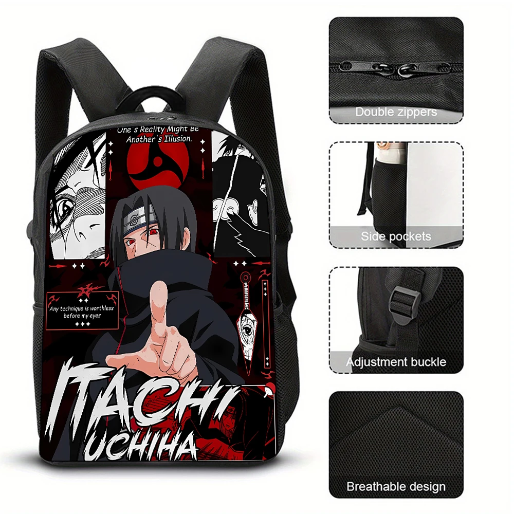 

Uzumakied Narutoed Backpacks for Student Women Men Travel Bag Cartoon Graphic Print Mochila Kawaii Backpack School Bag Gift