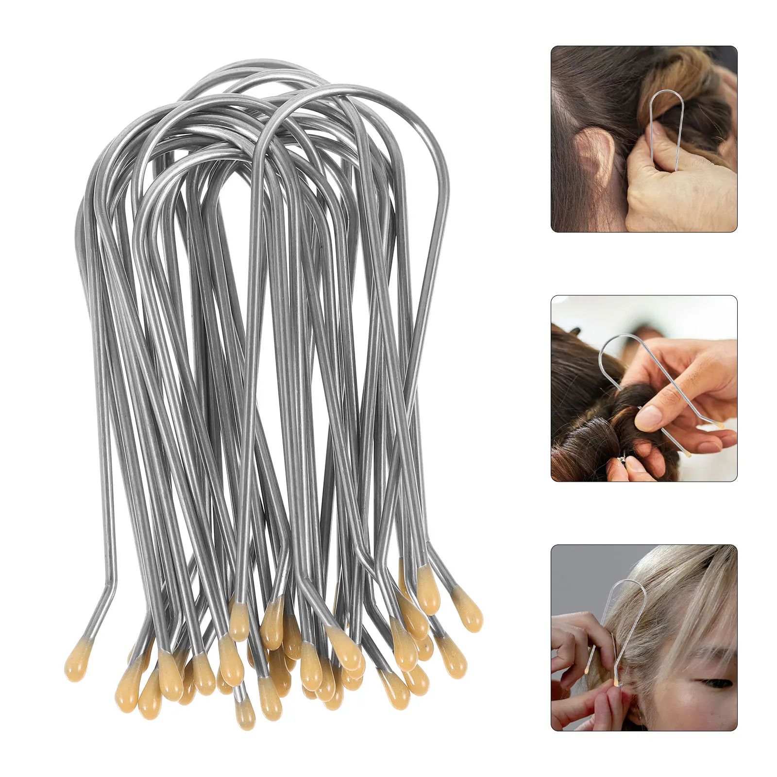 

20pcs Electric Hot U-Shaped Metal Hair Curler For Long-Lasting Styling Perm Rods Clips Hot Roller Clamps Curler Roller