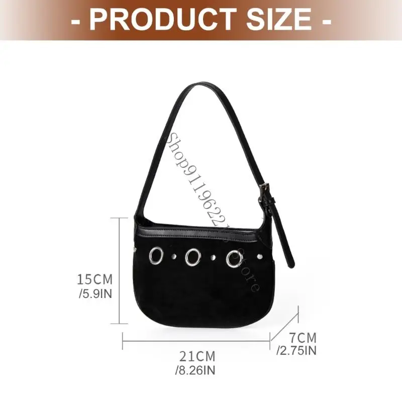 حقيبة كتف مريحة وخفيفة الوزن للإبط للنساء 066F