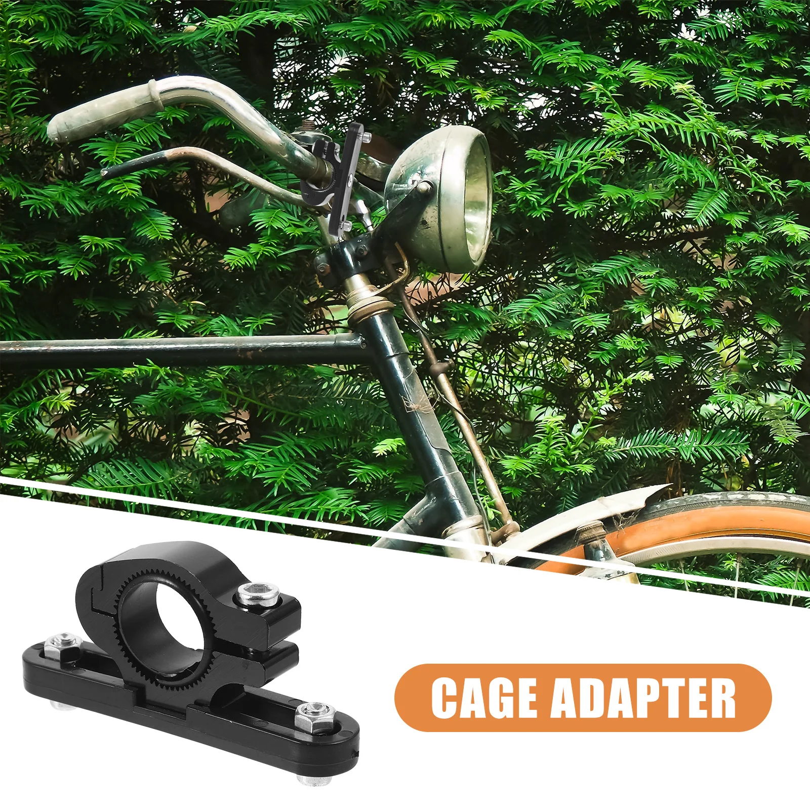 

2Pcs Cycling Bottle Cage Adapter Mount Clamp Convenient Lightweight Compatible with Seatpost Handlebar Road Electric