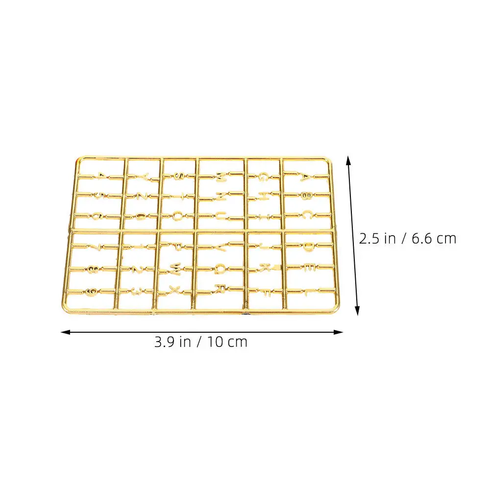 2Pcs Miniature Dollhouse Numbers Letters DIY Front House Number Sign Decorative Door Number Mailbox Accessories