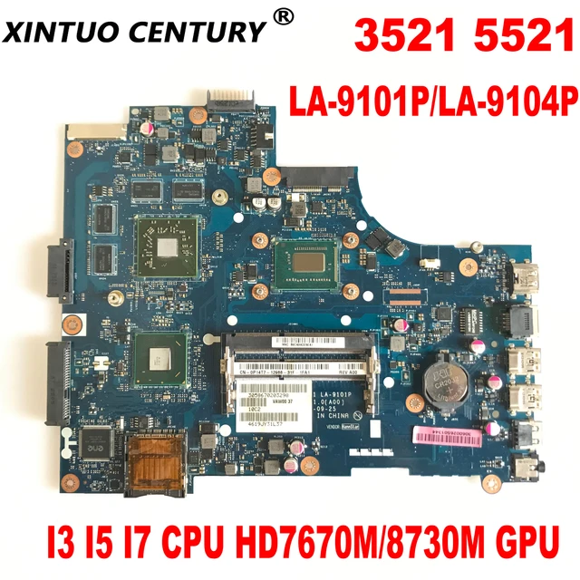 Vaw01 La 9101p la 9104p Motherboard For Dell 3521 5521 Laptop Motherboard With I3 I5 I7 Cpu Hd7670m 8730m Gpu Ddr3 100 Tested Laptop Motherboard AliExpress