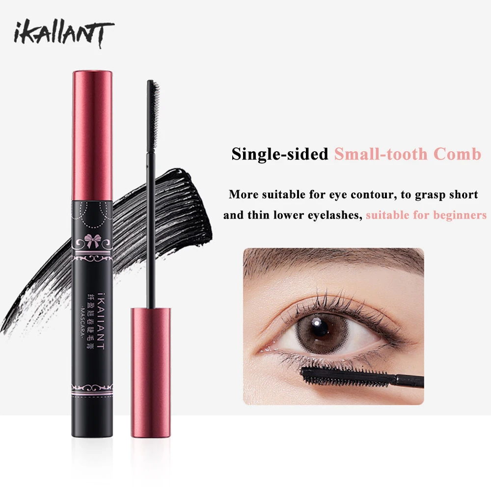 iKAIIANT Slim Curling Mascara, Long-lasting Makeup, Natural And Thick, Not Easy to Collapse, Eyelash Primer