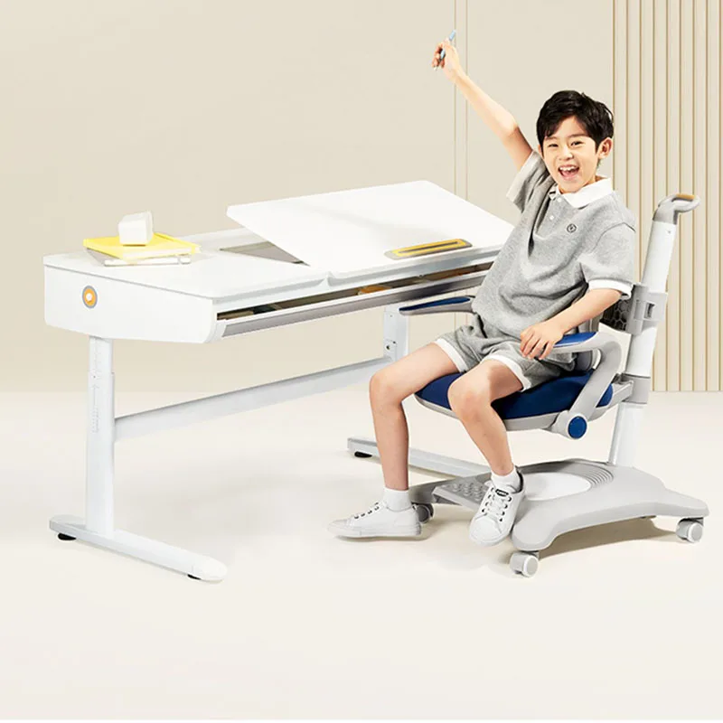 

Drawers Study Table Children Creativity China White Desk Adjustable Minimalist Mesinha Com Cadeira Infantil Kids Furnitures