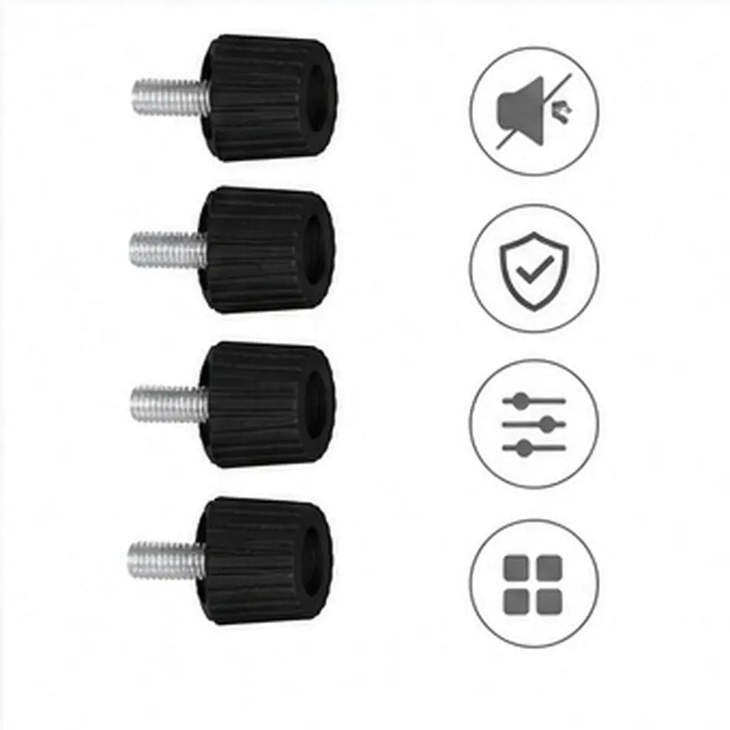 20Pcs Adjustable Chair Feet Screw on Furniture Pads Noise Reducing Anti Scratch Floor Protectors for Tables Chairs Sofas Cabinet