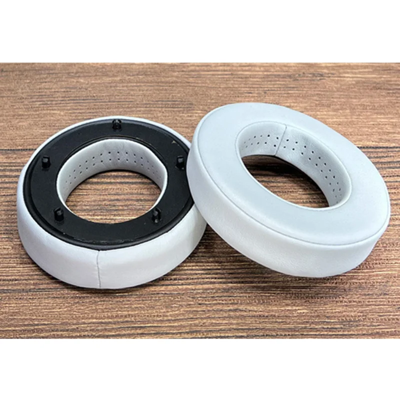 Almohadillas de cuero de proteína para auriculares, almohadillas de repuesto para auriculares focales transparentes MG ELEGIA UTOPIA S TELLIA, espuma viscoelástica, color negro y gris