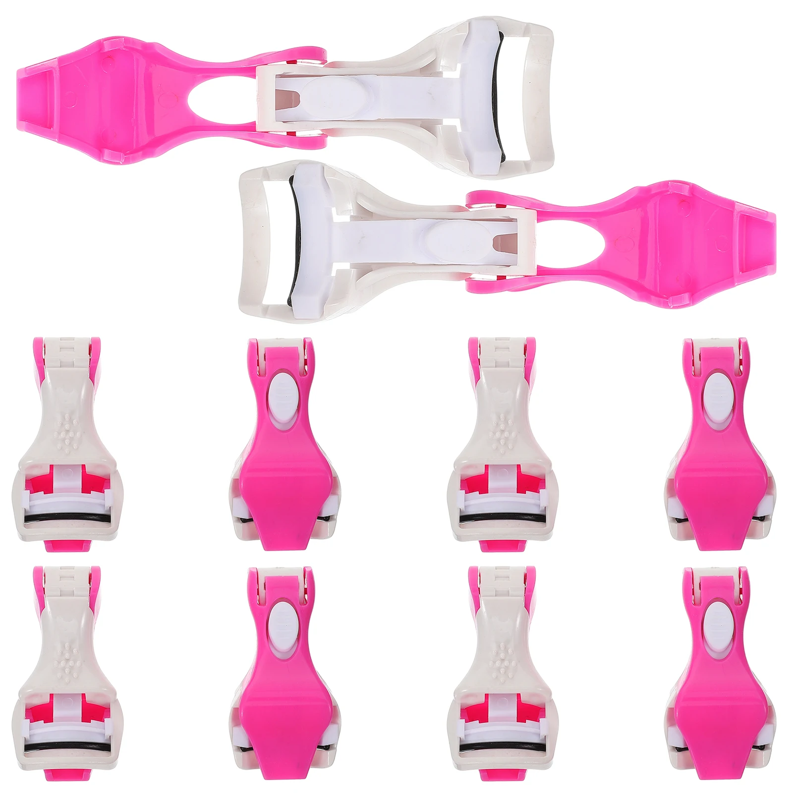 10 szt. Zalotek do rzęs, solidna konstrukcja, łatwe uchwyty dla wygodnego podkręcania, przenośne narzędzie do rzęs, prezent dla kobiet, niezbędny element makijażu.