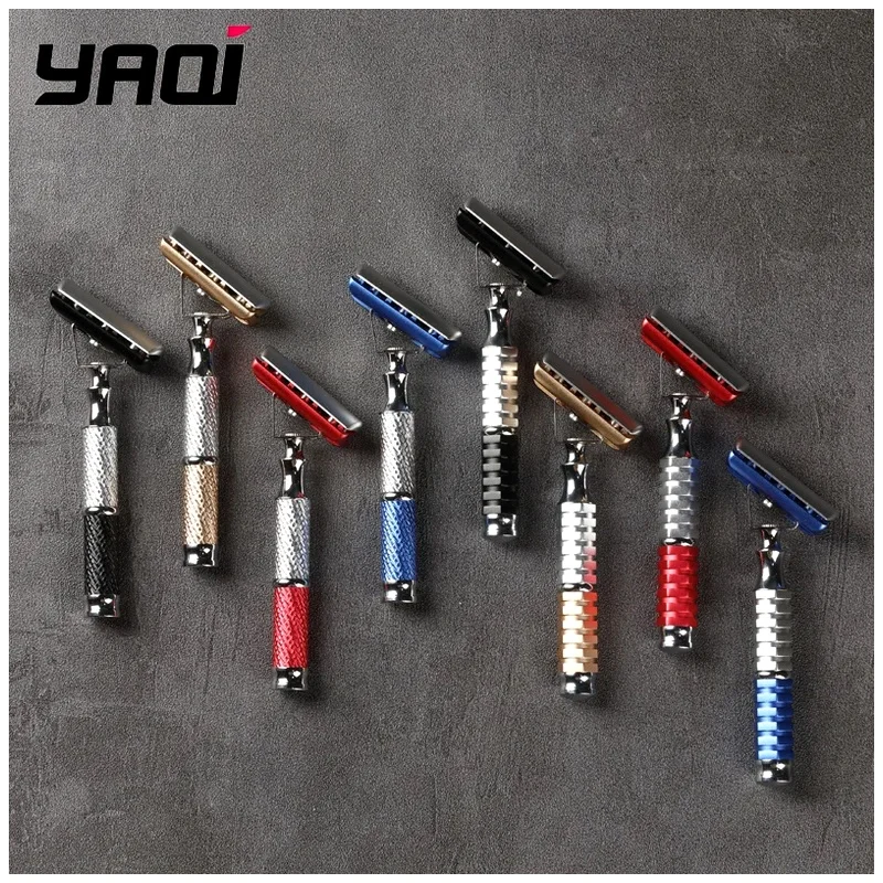 tete-de-rasoir-yaqi-double-tranchant-inclinee-a-45°-par-rapport-au-manche-pour-accessoires-de-rasage-boite-surprise-2026