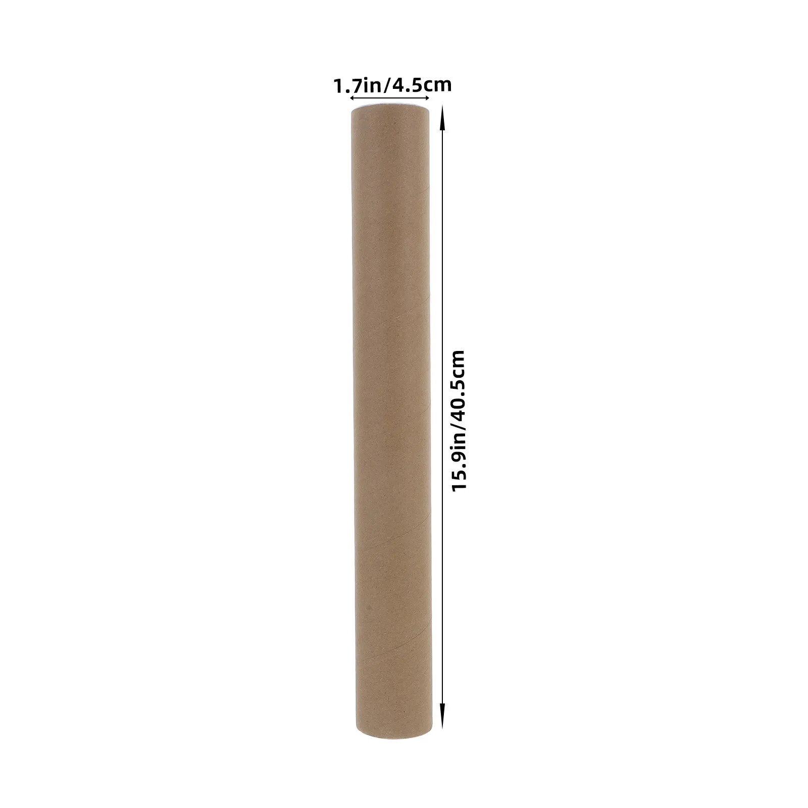 6Pcs Kraft Paperboard Round Tubes for Posters Calligraphy Artwork Fishing Rods Scroll Storage Shipping Mailing Drafting Map