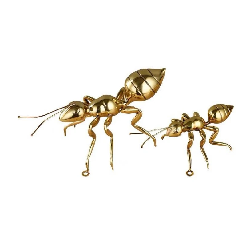 

Настенные украшения для гостиной, европейская модель комнаты, мягкое украшение, металлический муравей, медь, розовое золото, творческие художественные промыслы