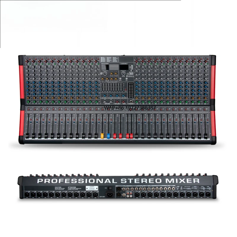 

Professional DJ Controller/Audio Console Mixer with USB Bluetooths 24DSP Effect 24 Channel Mixing Console for Sound Equipment