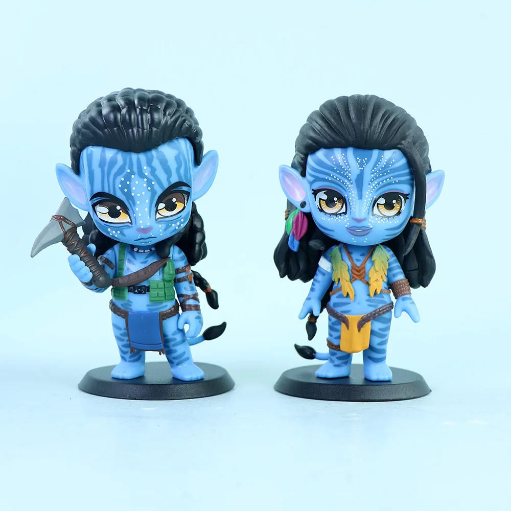 Nouveau Q-version Avatar eau route Figurine à la mode dessin animé poupée voiture Figurine PVC modèle jouet boîte aveugle Figurine