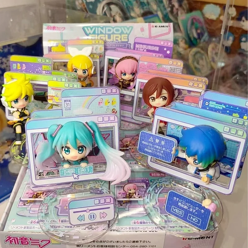 Anime Hatsune Miku Blind Box Window Figure Series Kaito Meiko Mini Figures Boxed Egg Trendy Toy Tabletop Ornament Model