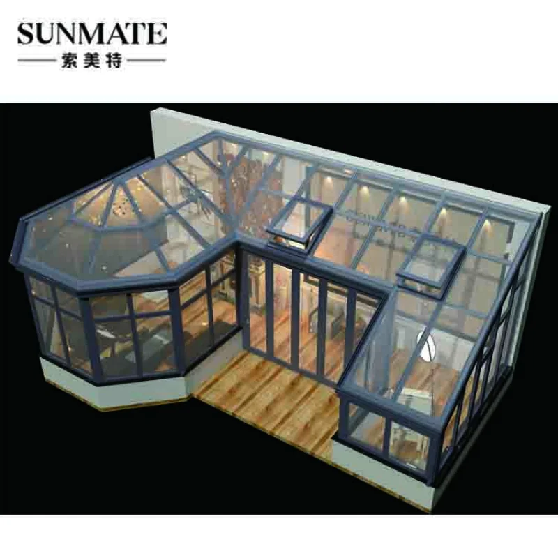 custom.Standing Winter Garden Sunroom Outdoor Glass House Four Season Solarium Veranda Room