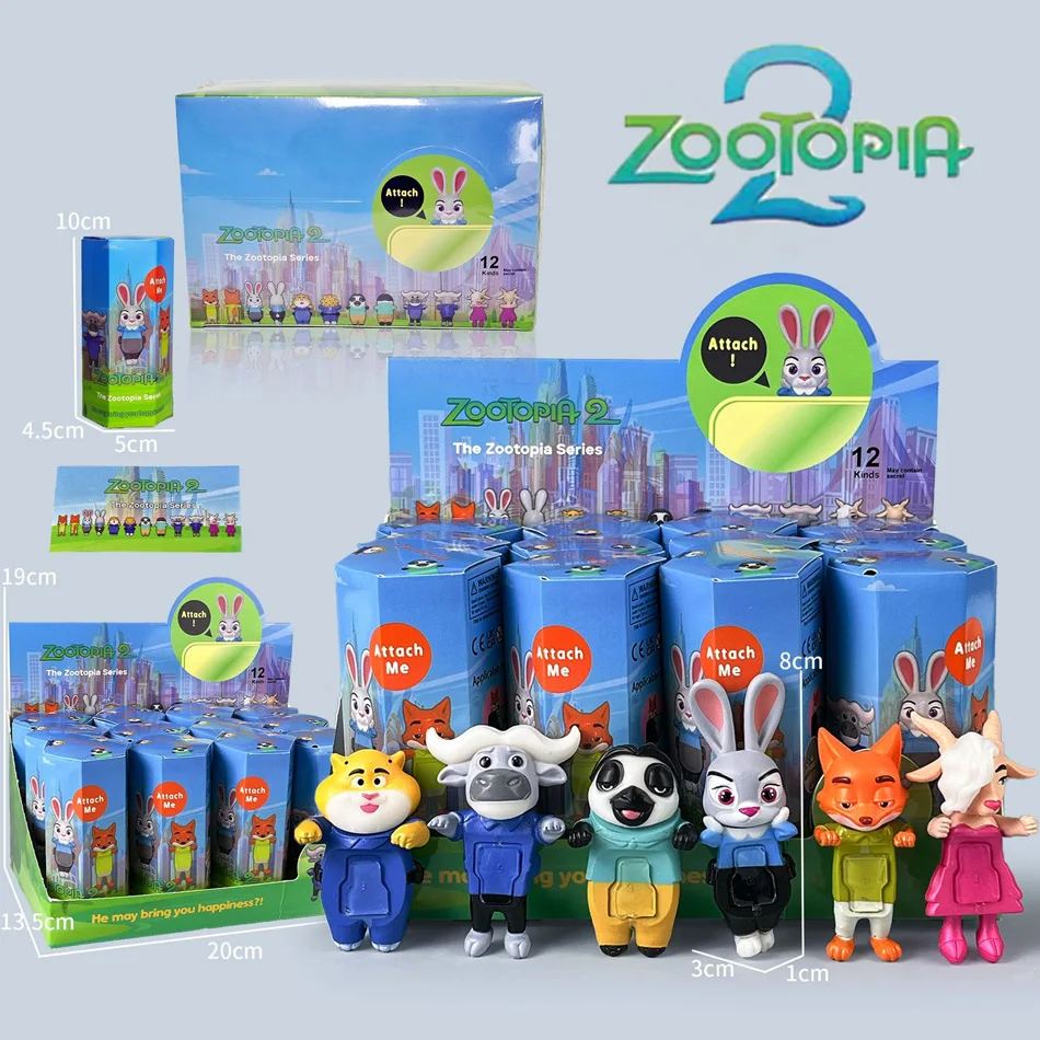 

Удивительные Зверополис животные фигурку ангел слепая коробка игрушки кролик Джуди Хоппс лиса Ник Уайльд фильм детский подарок коллекция фигурок