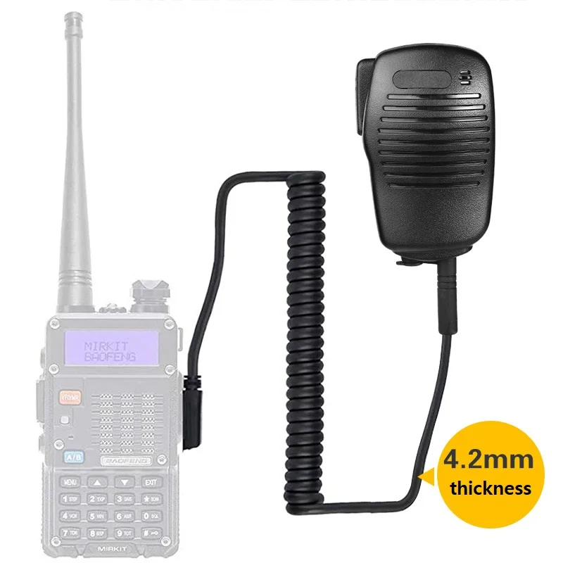 Professional Walkie Talkie Handheld Speaker Mic Shoulder Mic 2 Way Radio Microphone for Motorola P8268 P8608P820 GP328D+ P8660