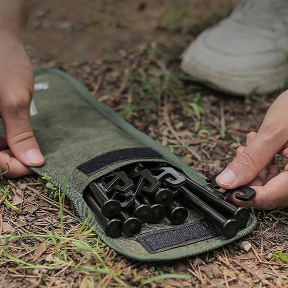 

Floor Nail Storage Bag Handheld Tent Peg Bags Camping Gear Outdoor Stake Oxford Cloth Portable