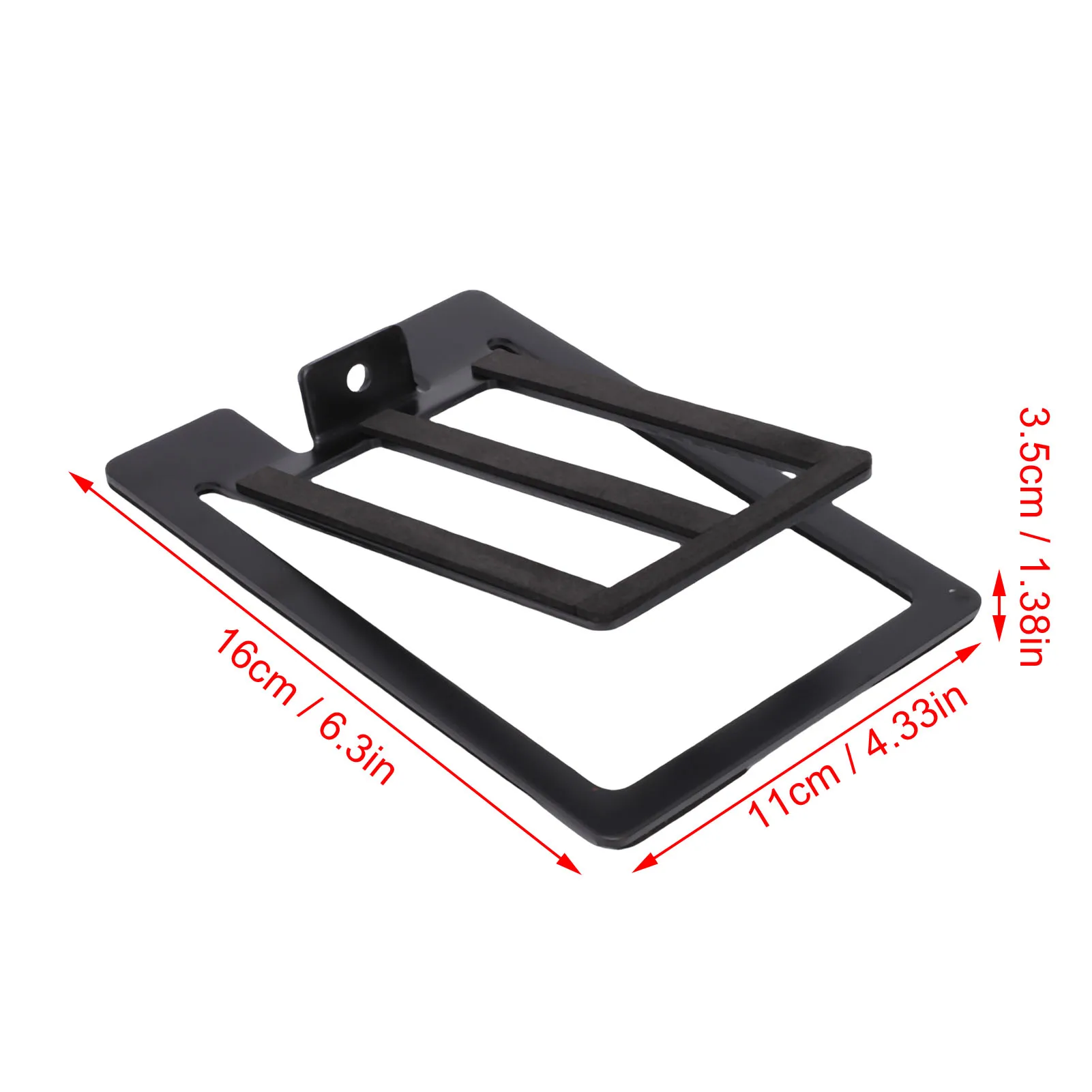 2pcs Tilted Desktop Speaker Stand 22lb Load Capacity Aluminum Alloy Speaker Riser for Bookshelf PC Speaker with AntiVibrationPad view 5