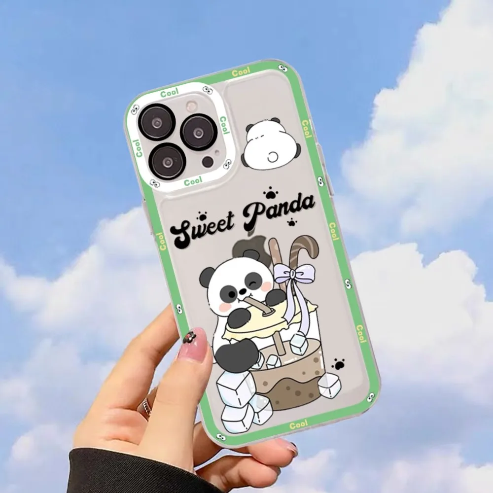 Cute Kawaii Panda Mousepad For Redmi 7 8 9 A For Redmi Note 5 7 8 9 10 11 Pro Max 4G 5G Funfas