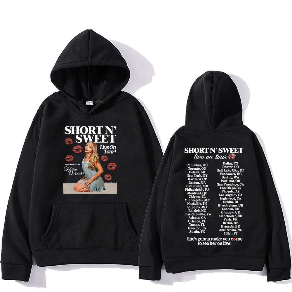 Please Please Please Hooded Sabrina Carpenter Fleece Hip Hop Sweatshirt With Pocket Fashion Clothes Ropa Mujer Casual Pullovers