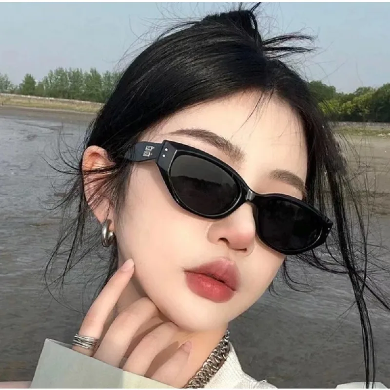 Gafas de Sol Estilo Ojo de Gato para Mujer y Hombre, Diseño Rococó, Marca de Lujo, Estilo Coreano Jennie