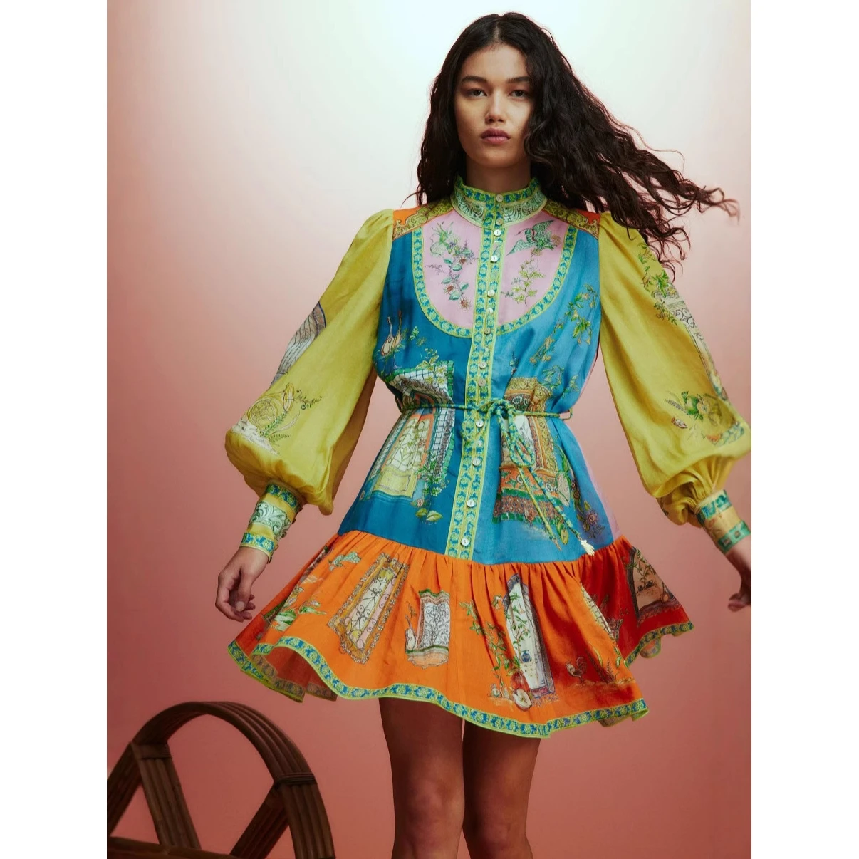 Casual faionable linho irt cardigan ele versátil dr cross-border 2024 nova estação independente roupas femininas