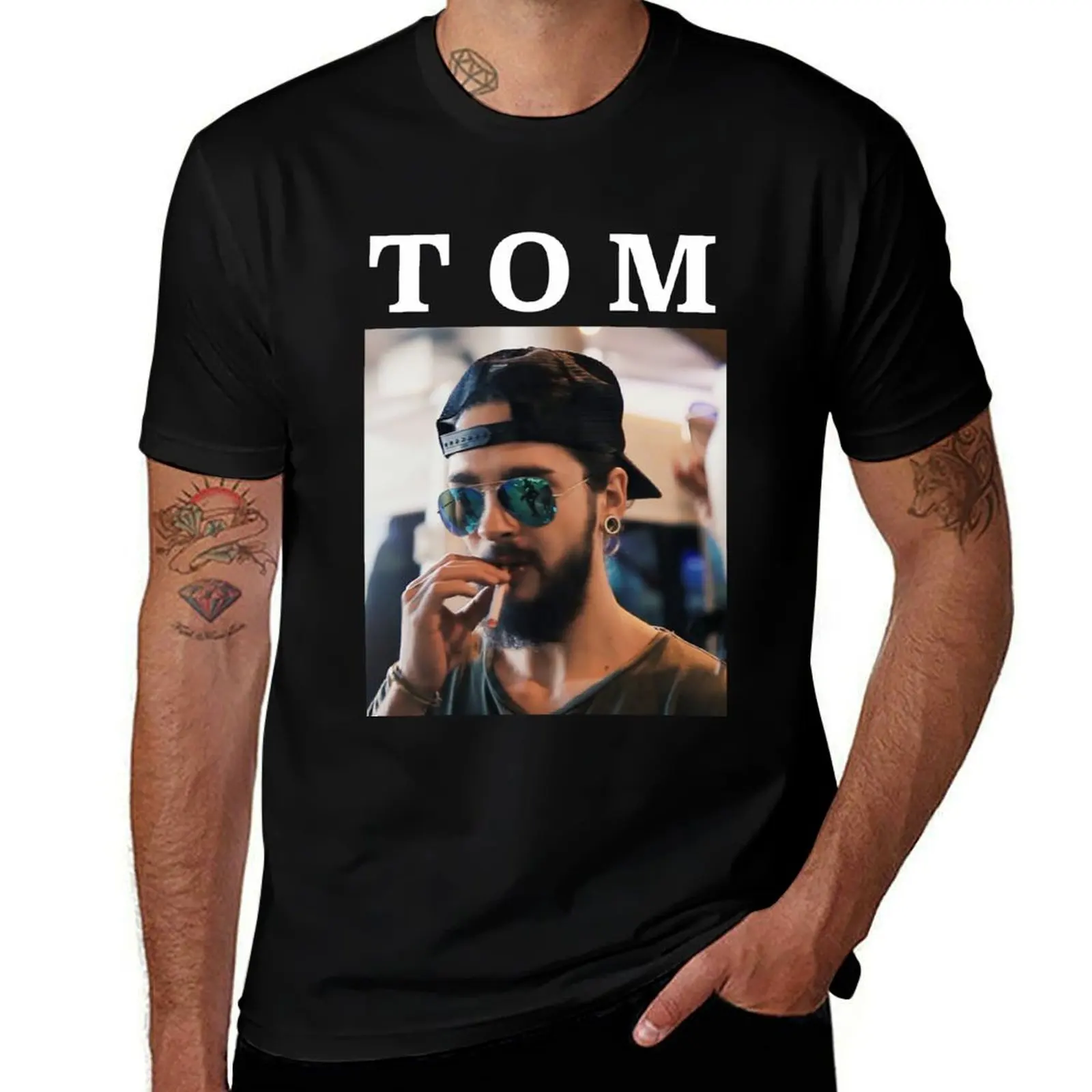 Tom Kaulitz inspiration Roukeys T-Shirt animal prinfor boys graphics oversizeds outfits for men