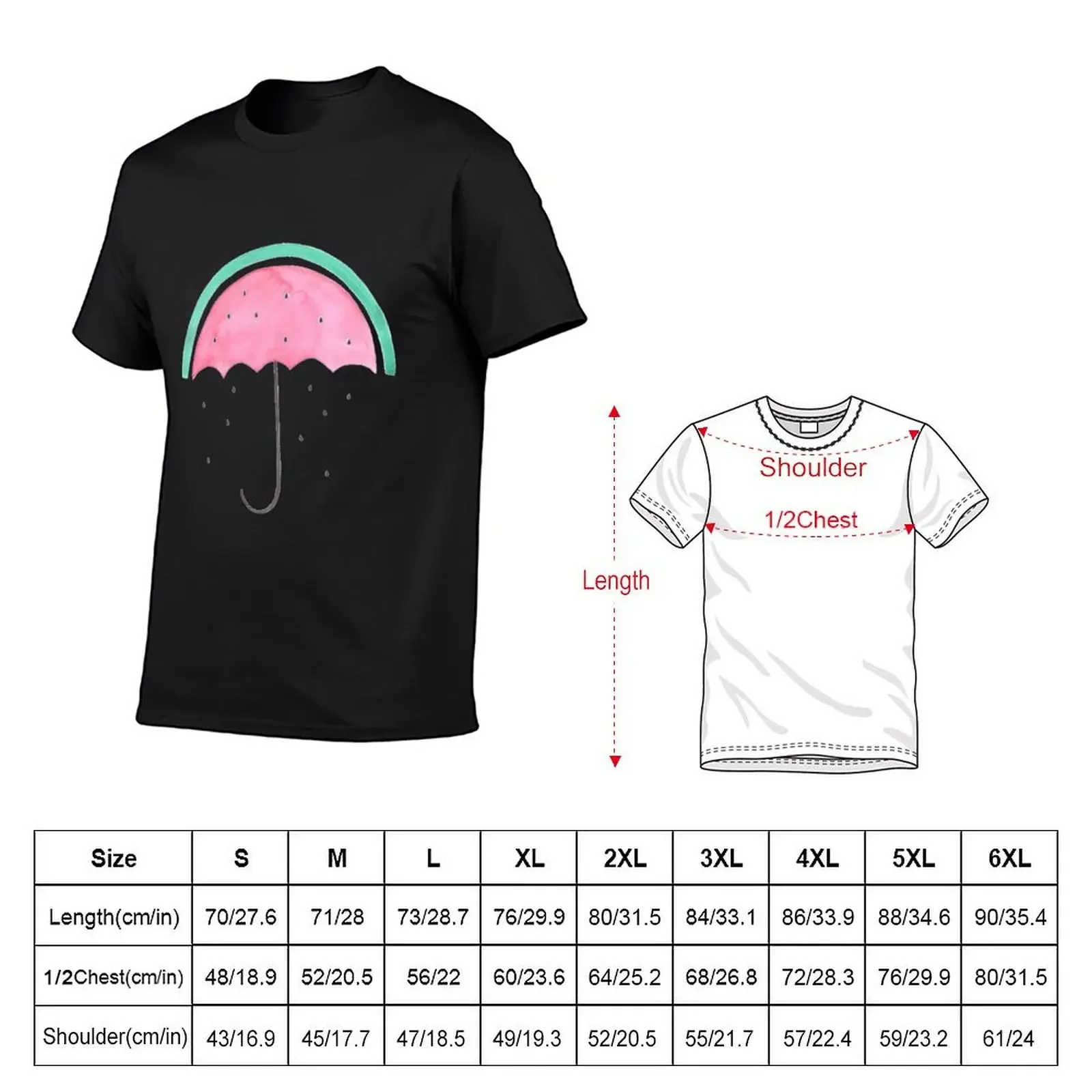 watermelon umbrella T-Shirt man t shirt quick-drying man clothes anime t shirts men graphic t shirts