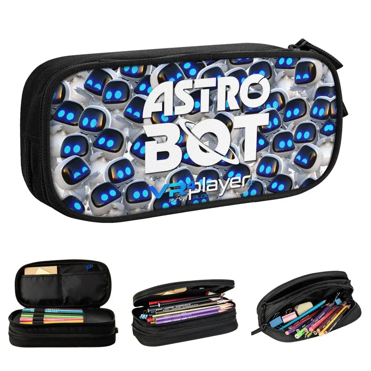 

Пеналы с героями мультфильмов Astrobot, милая сумка для ручек для игровой комнаты Astros для студентов, большая школьная косметичка для хранения студентов, пенал